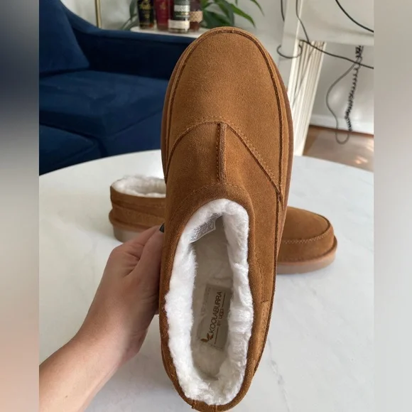 Koolaburra by UGG Graisen Men’s Suede Slippers in Chestnut Brown Size 10 NEW - Picture 6 of 8
